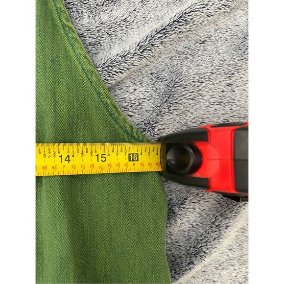 SOLD Free People We The Free Hunter Denim Overall in Spring Green Size Small - Picture 11 of 12